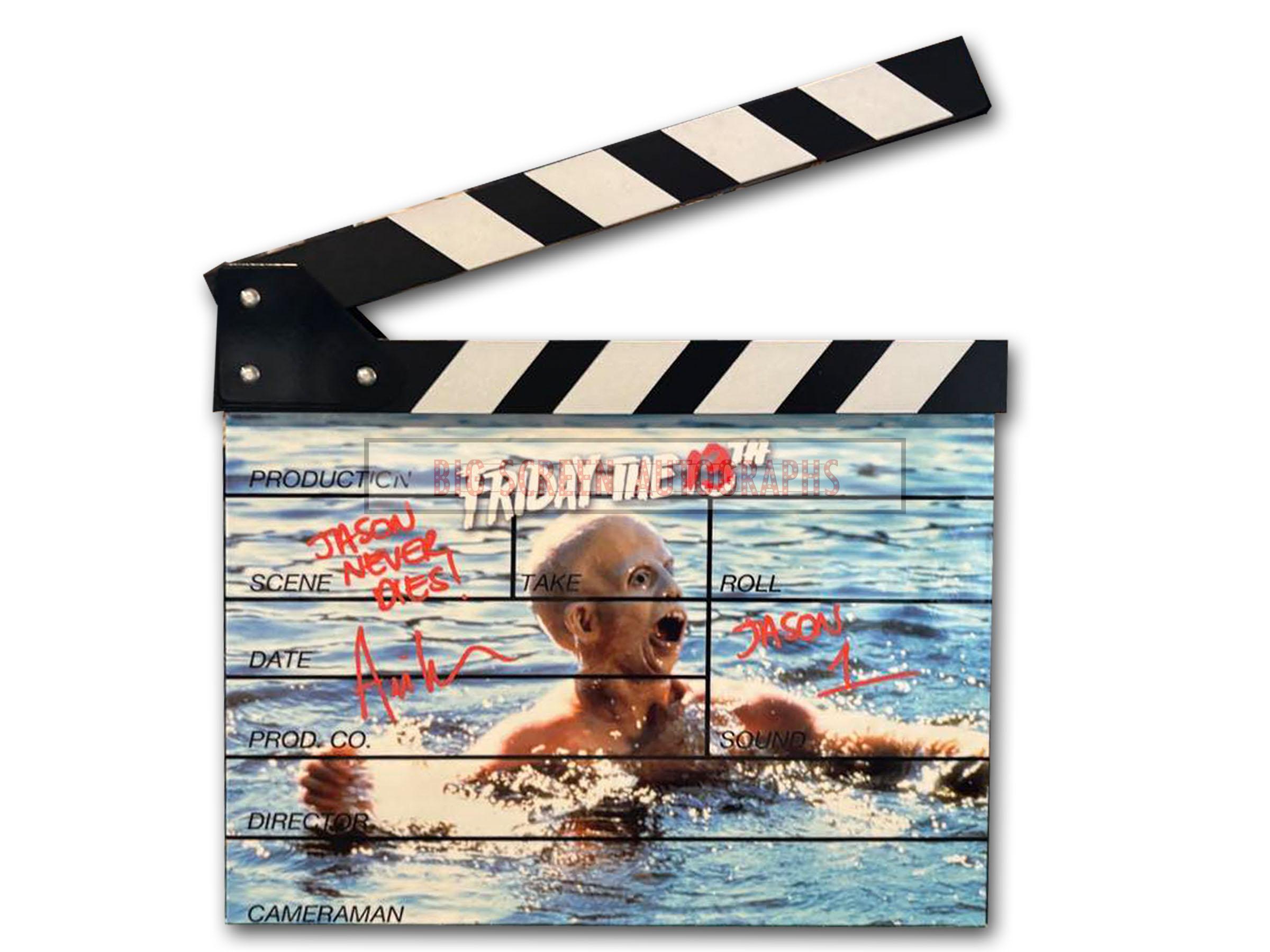 Friday 13th signed custom clapper board | Big Screen Autographs