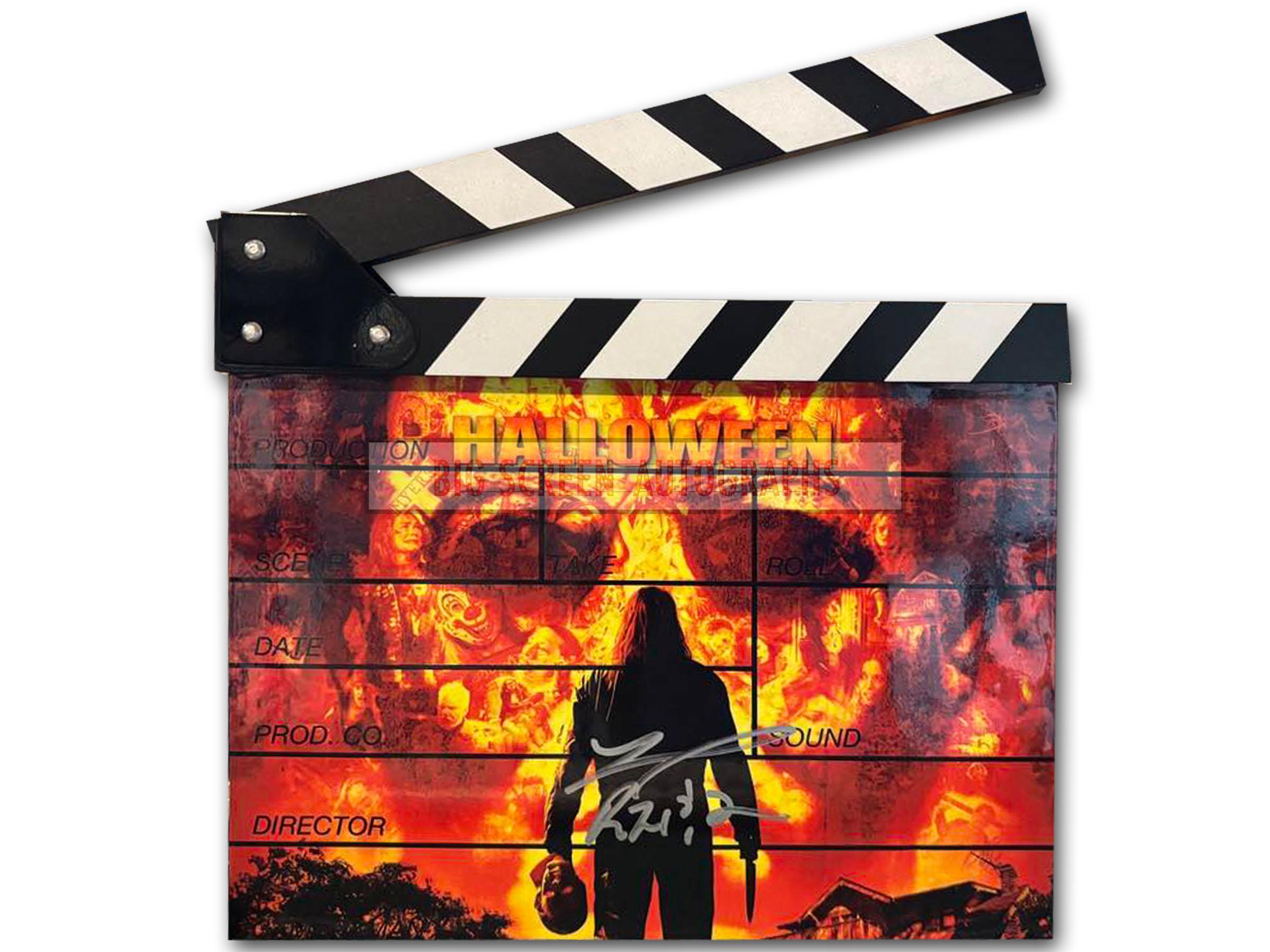Halloween signed custom clapper board | Big Screen Autographs