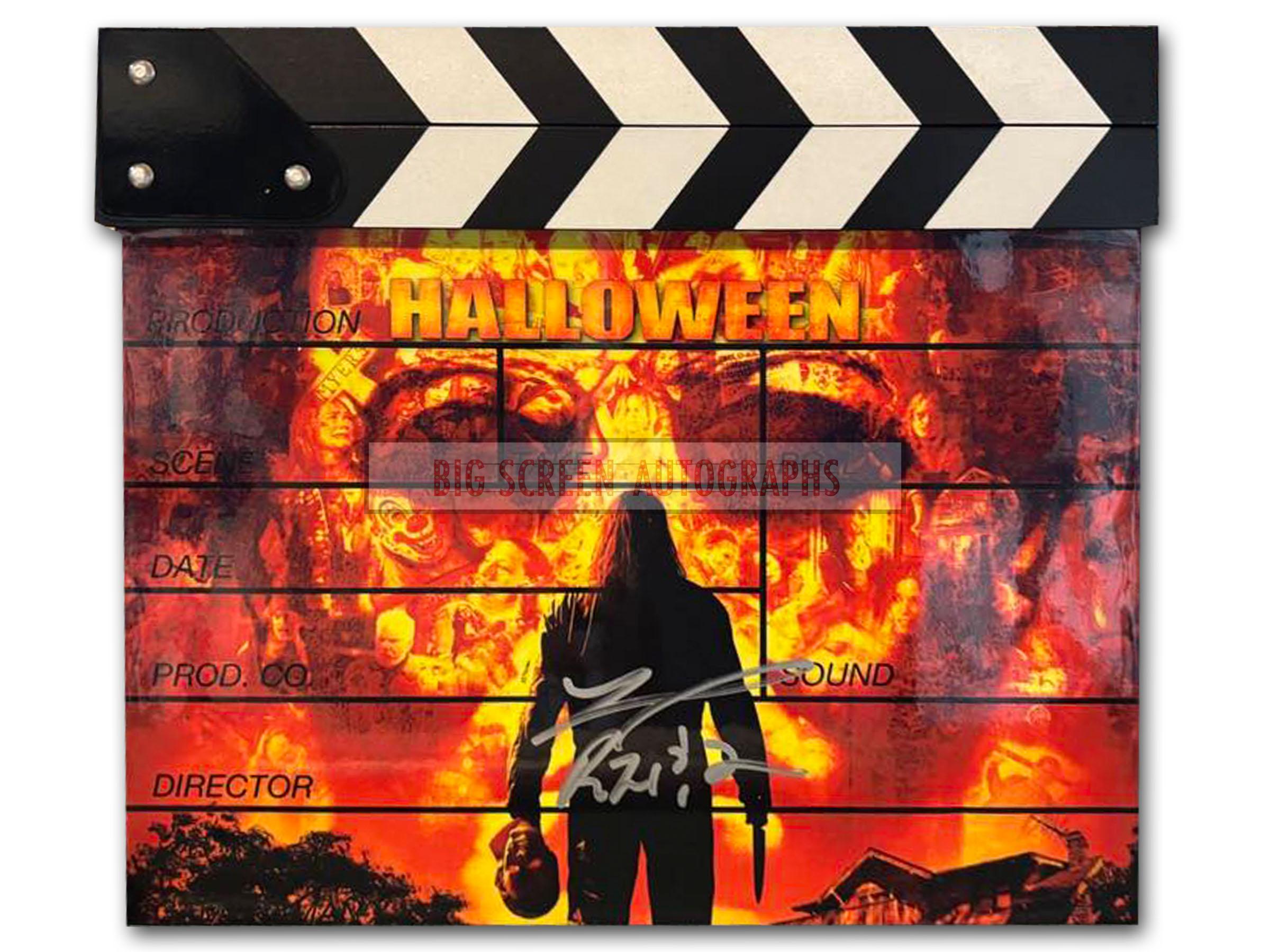 Halloween signed custom clapper board | Big Screen Autographs