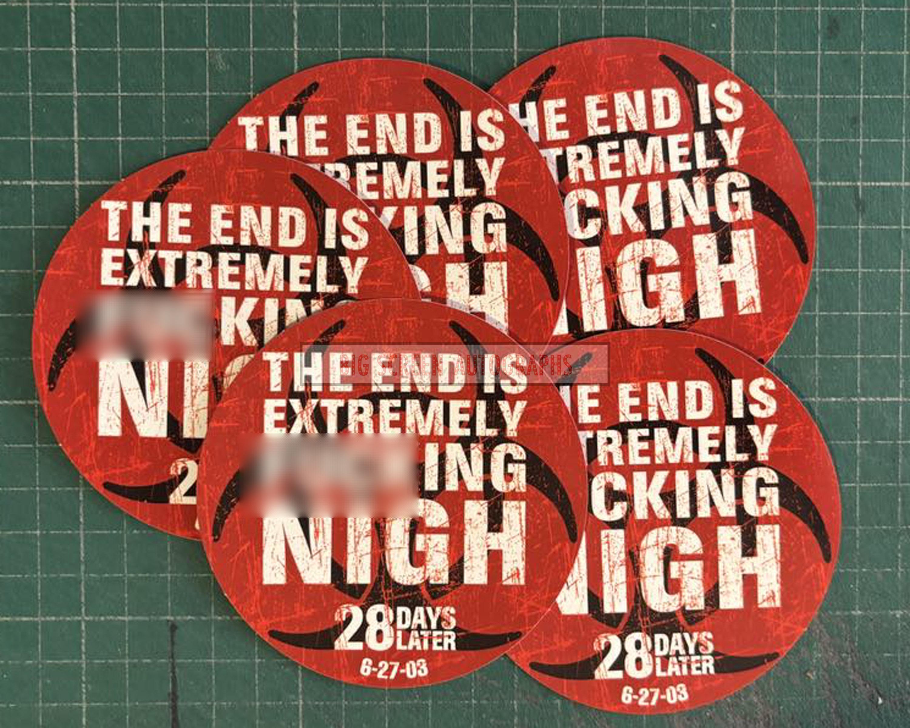 28 Days Later promo stickers | Big Screen Autographs