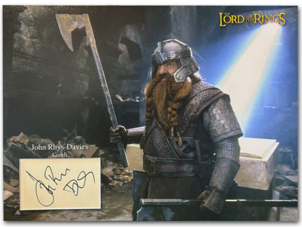 John Rhys-Davis signed display | Big Screen Autographs