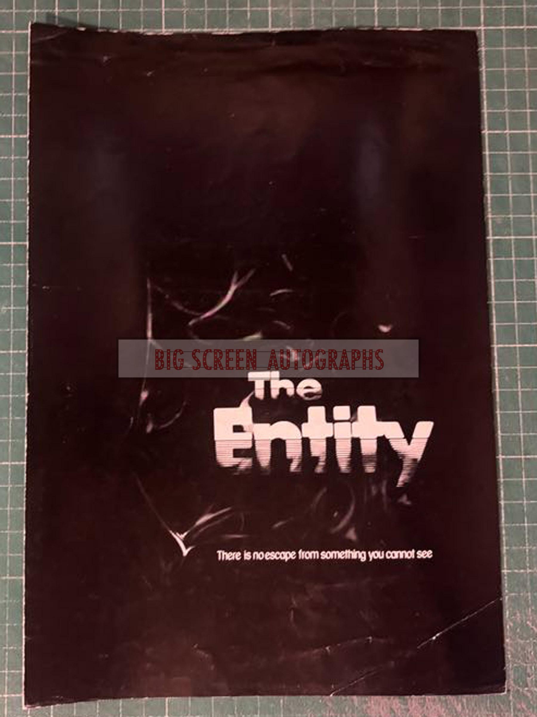 The Entity press release & screening ticket | Big Screen Autographs