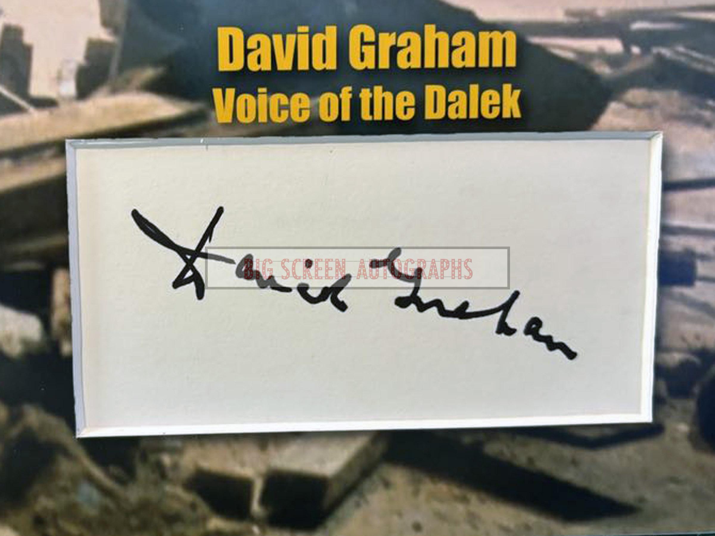 David Graham signed display | Big Screen Autographs