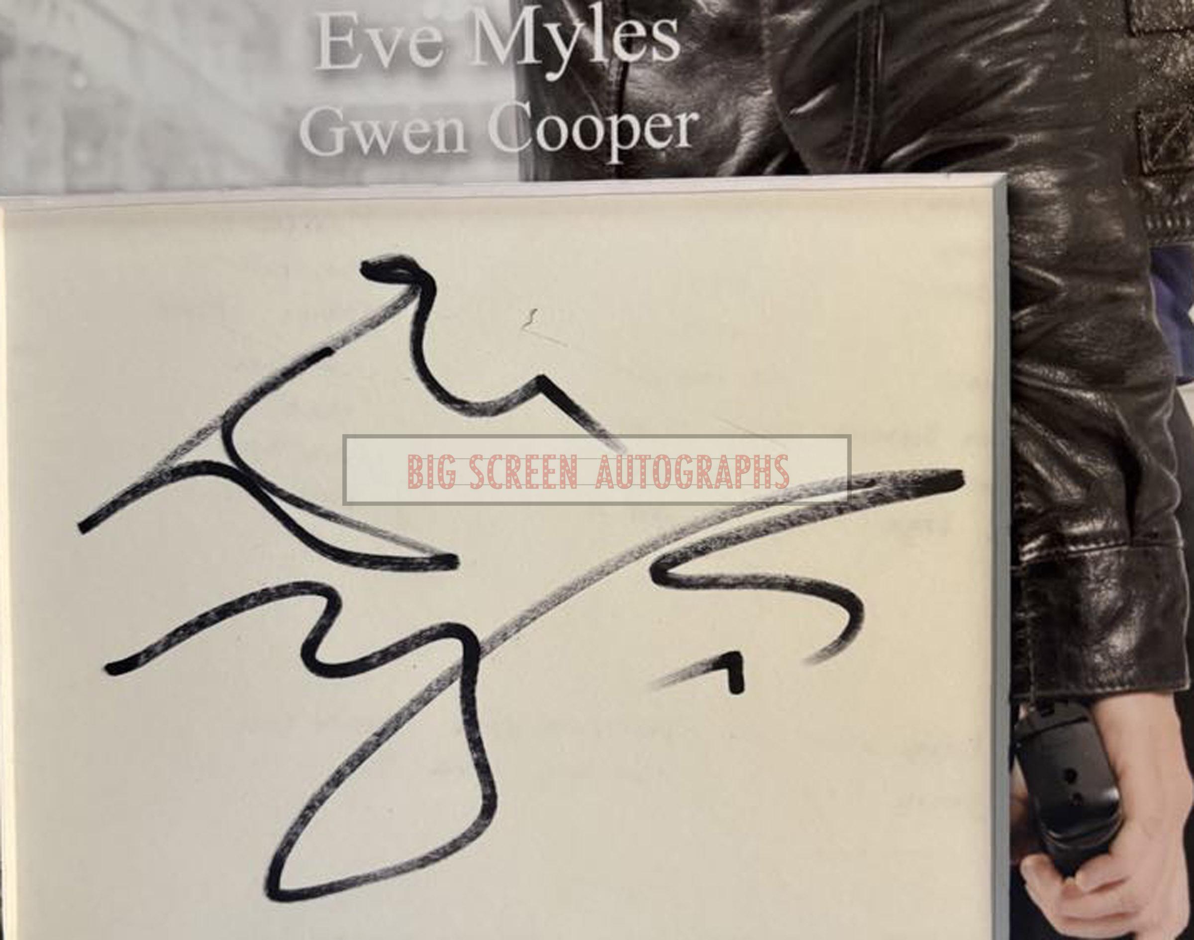Eve Myles signed display - Image 2