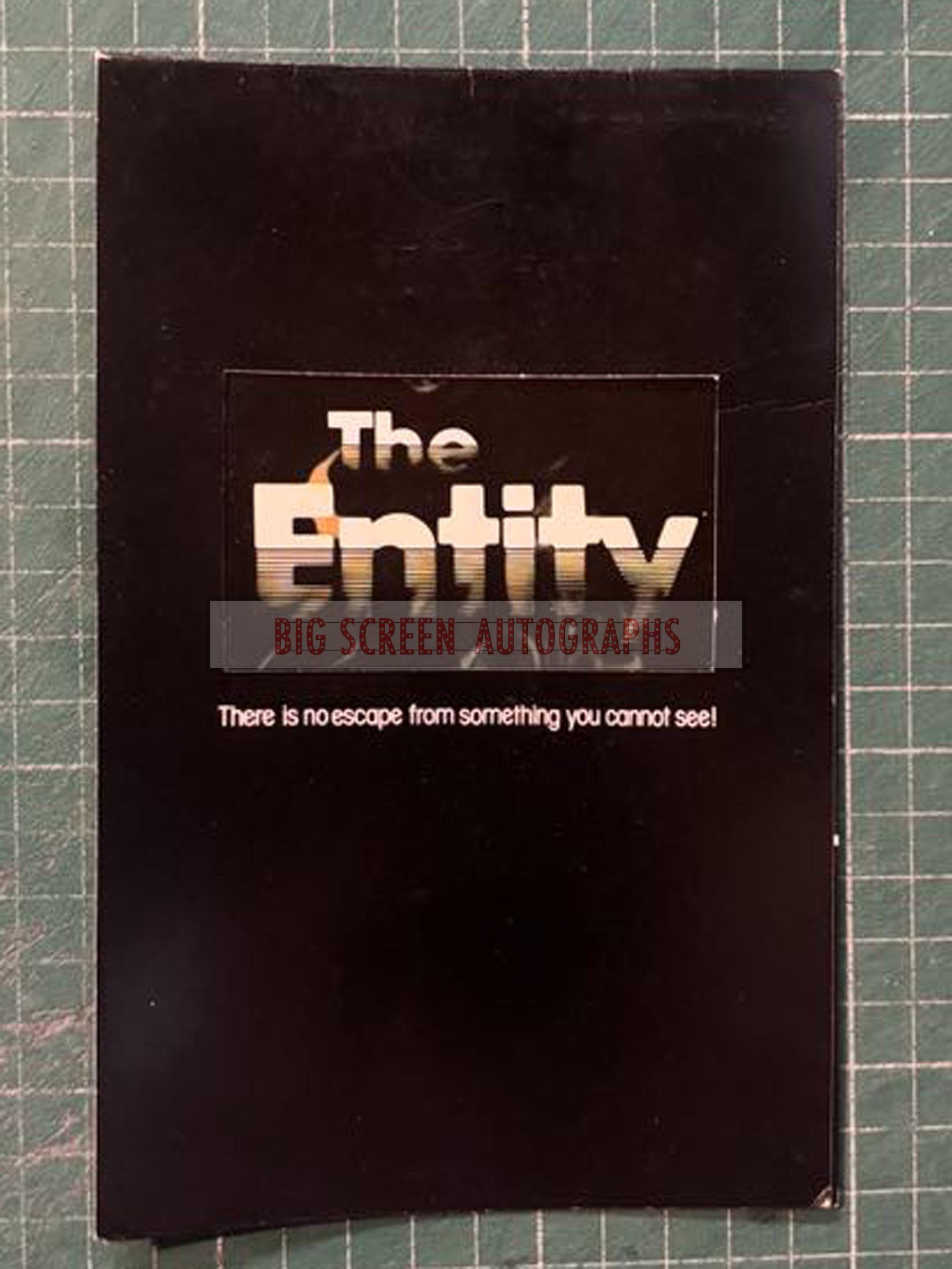The Entity press release & screening ticket | Big Screen Autographs