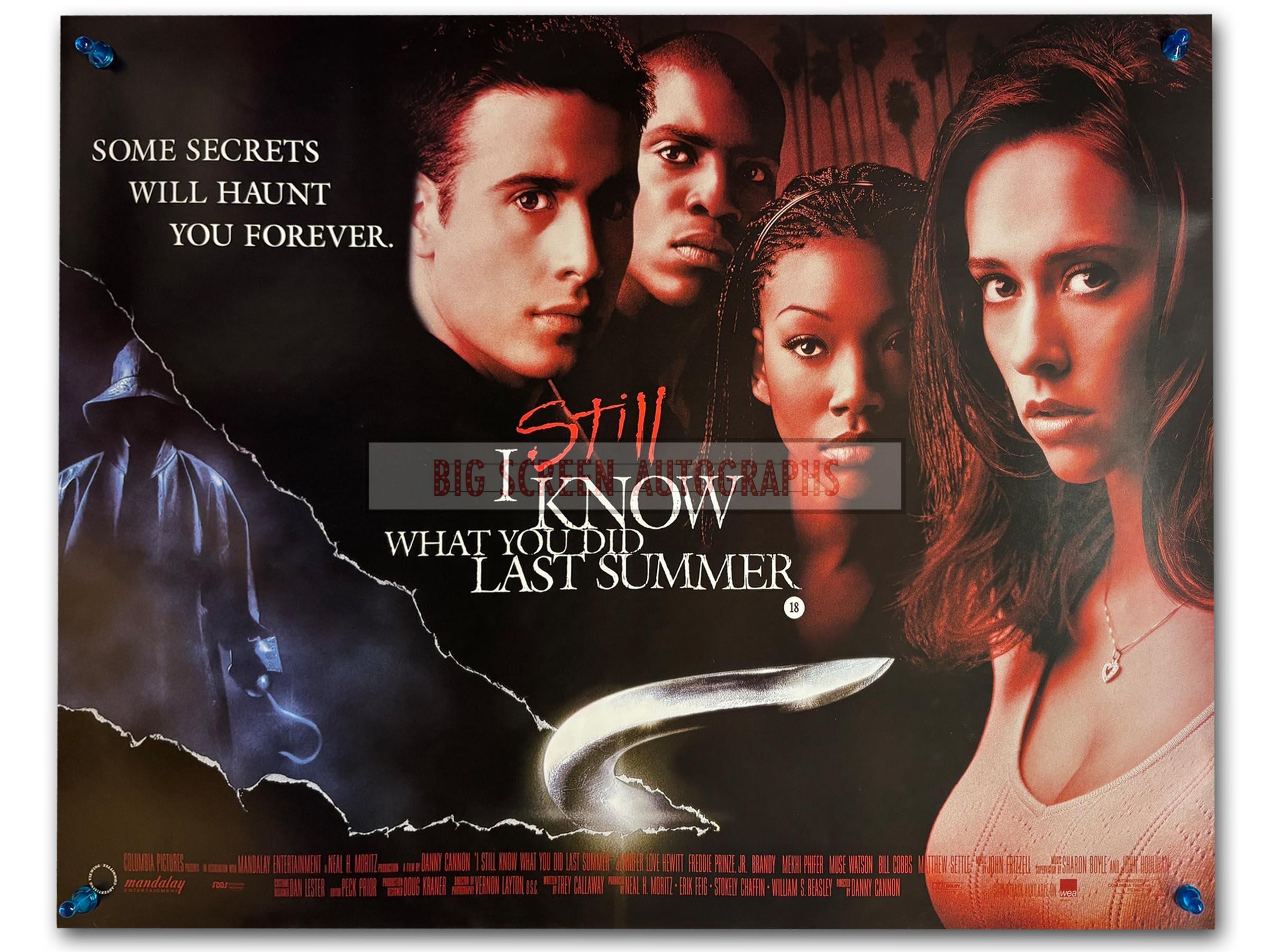 I Still Know What You Did Last Summer quad poster | Big Screen Autographs