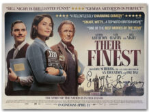 Their Finest signed poster Bill Nighy & Gemma Arterton