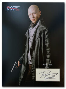 Rick Yune signed display