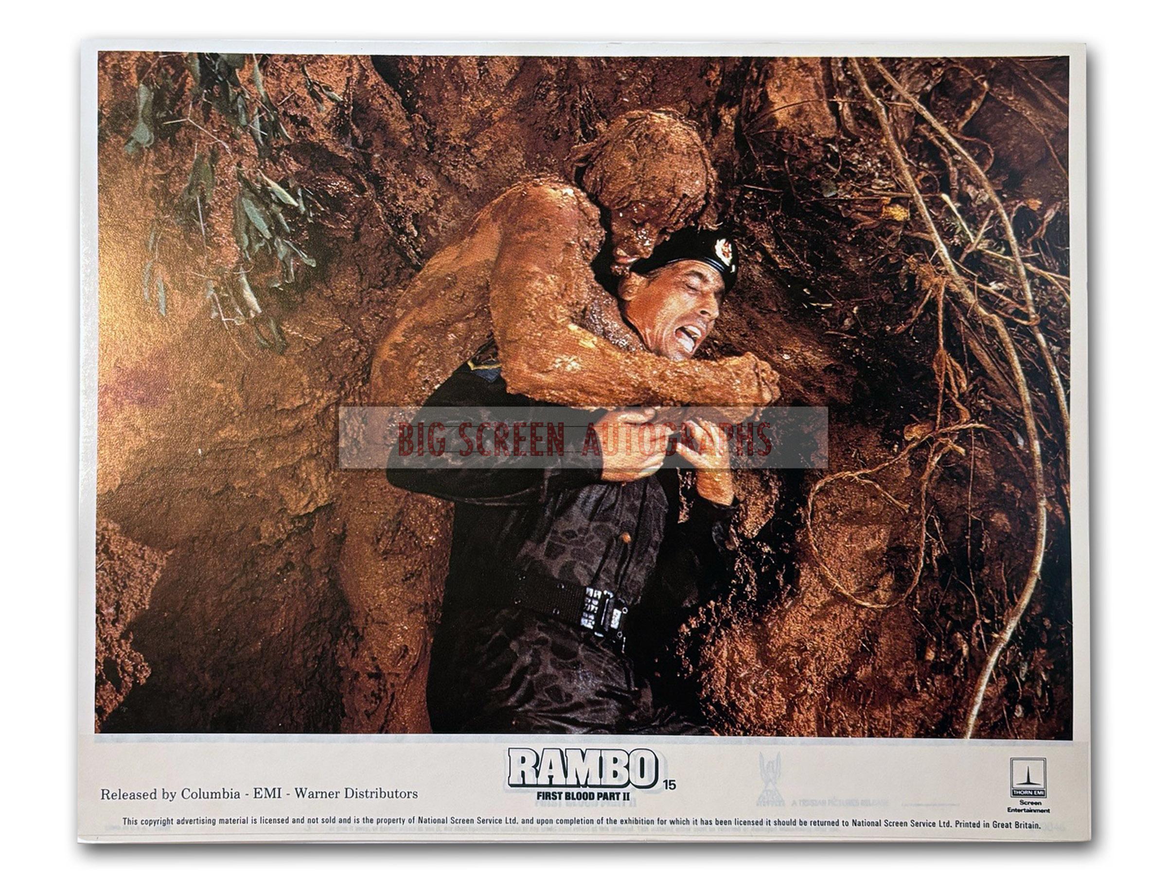 Rambo First Blood Part 2 lobby card H | Big Screen Autographs