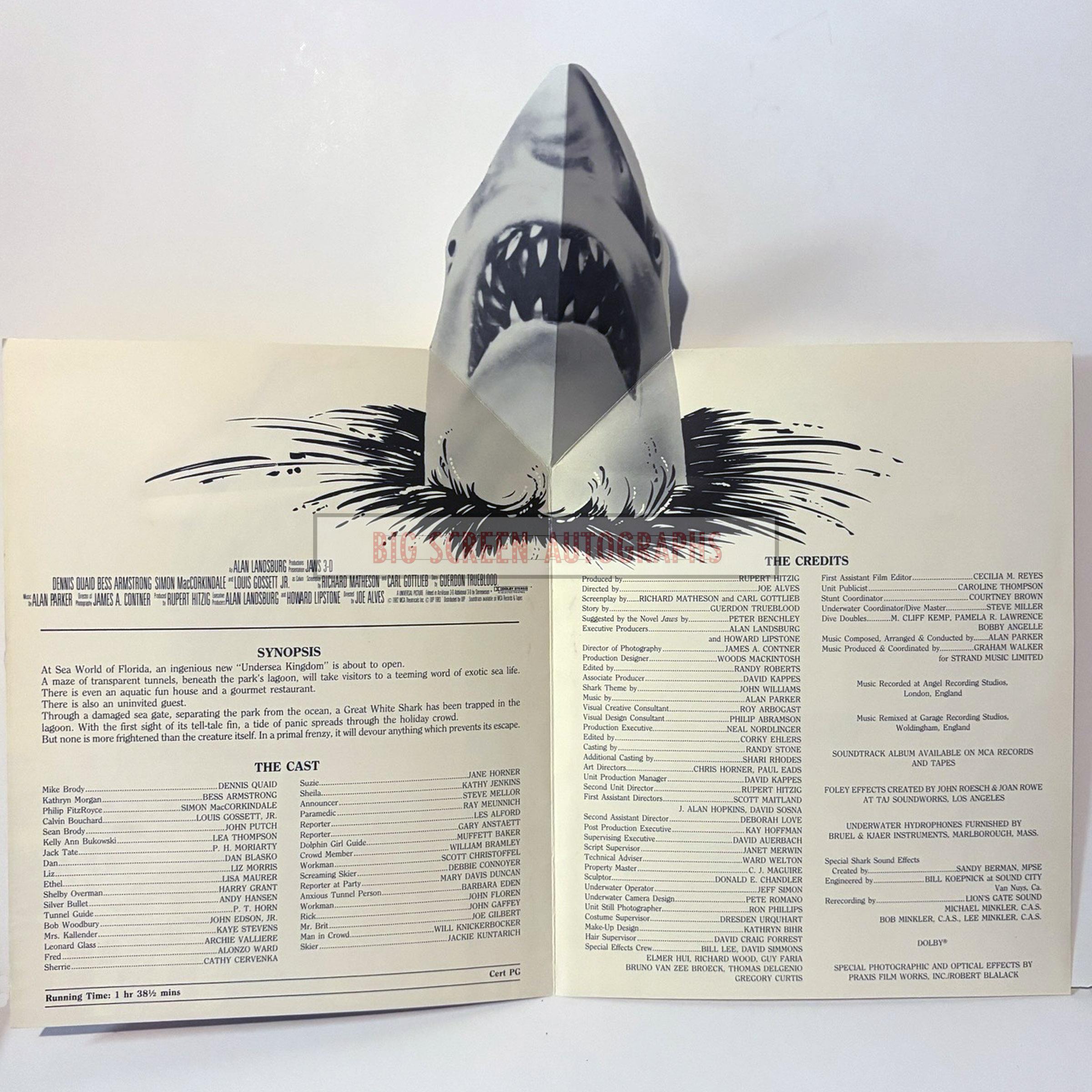 Jaws 3D press release synopsis - Image 3