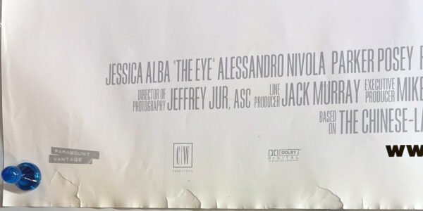 The Eye signed quad poster Jessica Alba | Big Screen Autographs