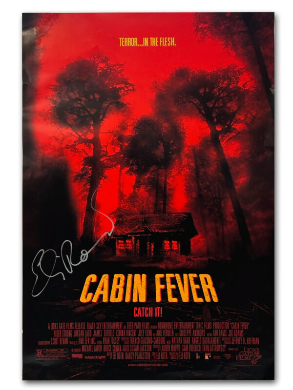 Cabin Fever signed poster Eli Roth | Big Screen Autographs