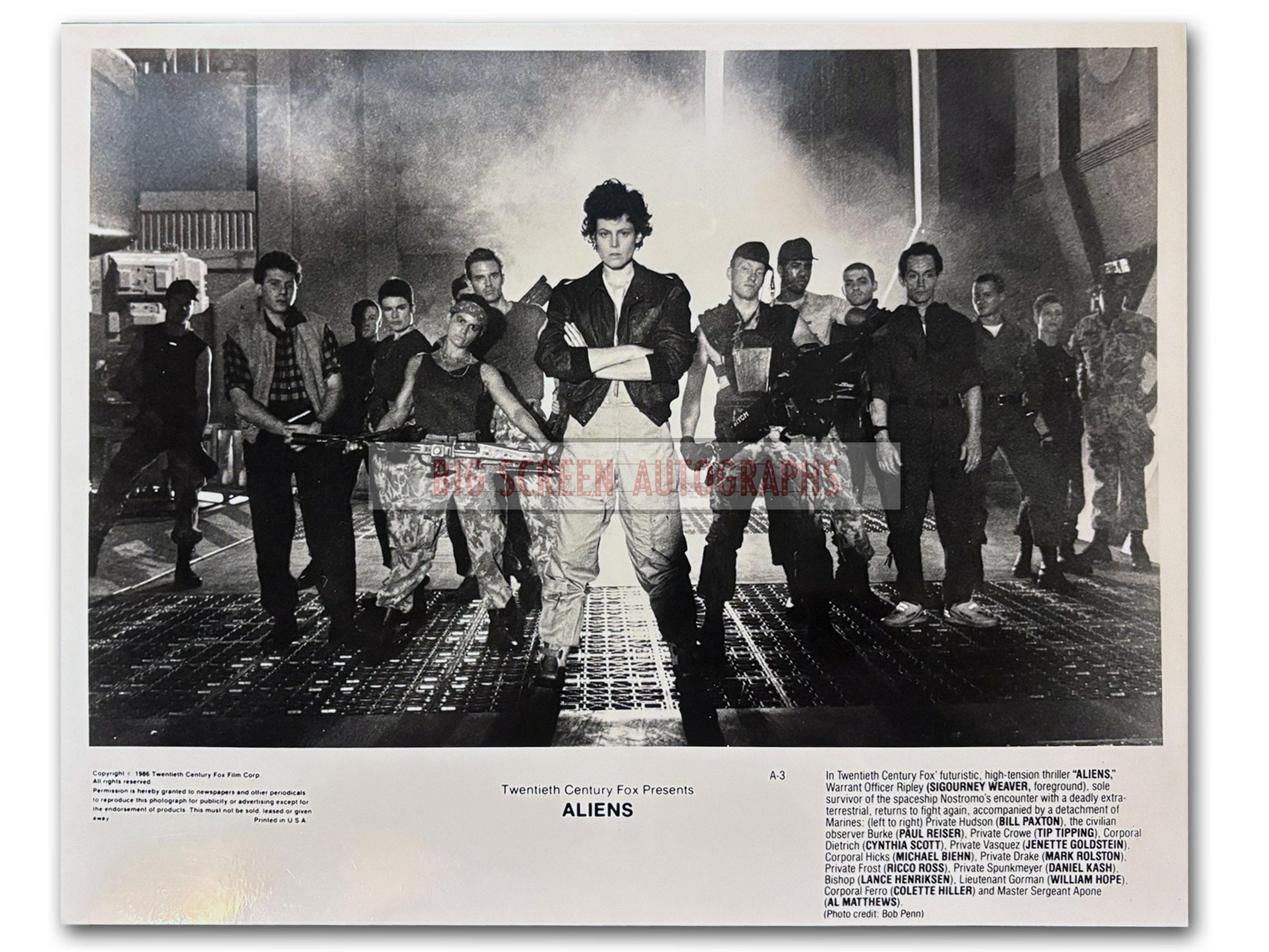 Aliens publicity photo E | Big Screen Autographs
