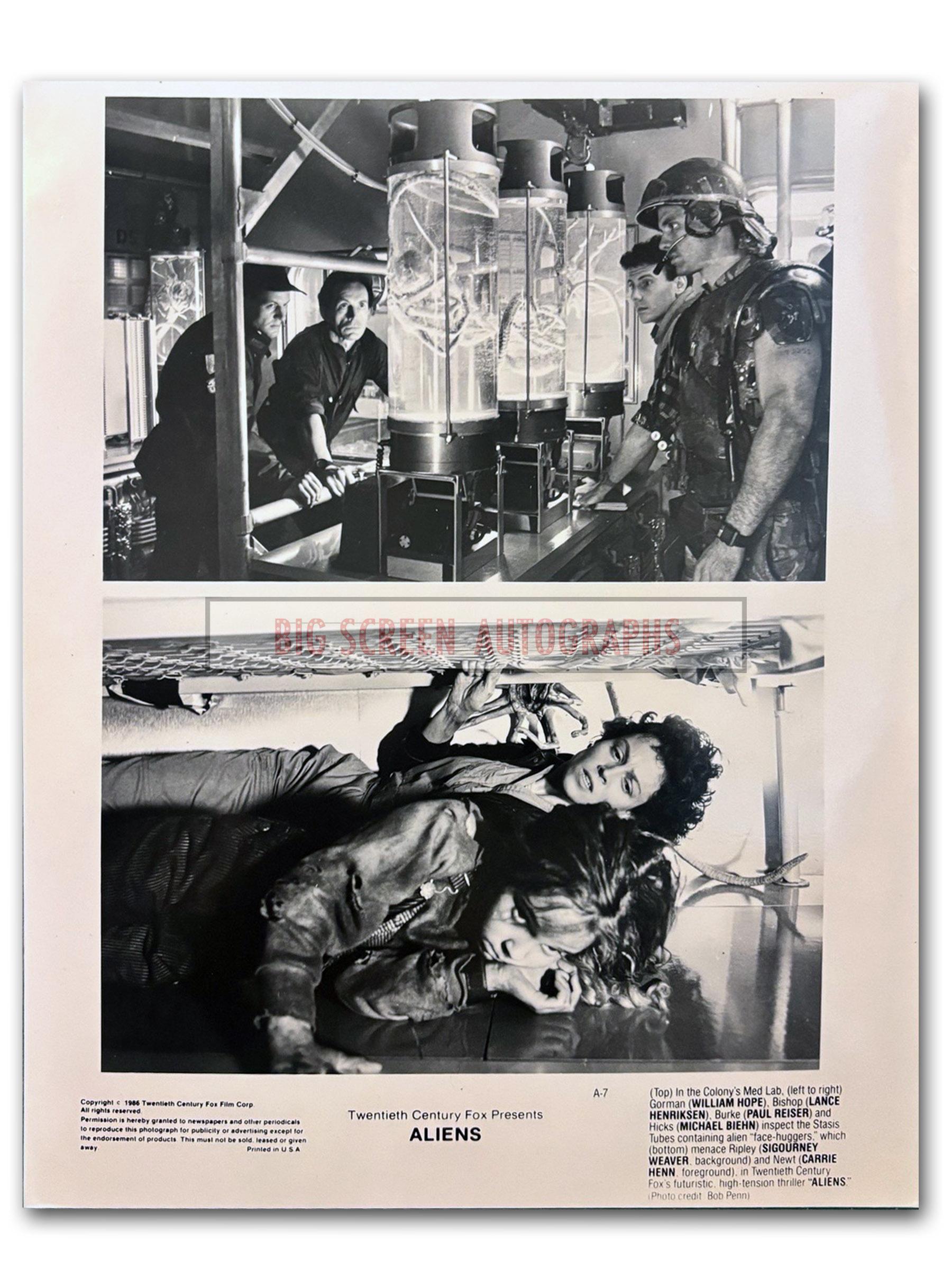 Aliens publicity photo B | Big Screen Autographs