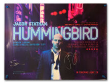 Hummingbird quad poster signed by 2 (Jason Statham)
