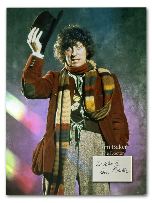 Tom Baker Sticker Tom Baker signed display | Big Screen Autographs