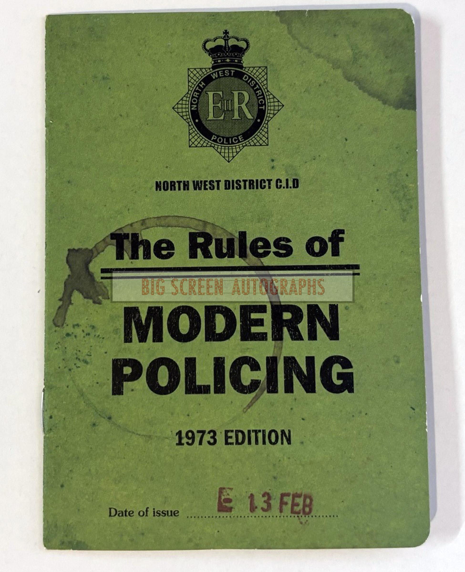 Life on Mars 'Rules of Modern policing' signed Philip Glenister