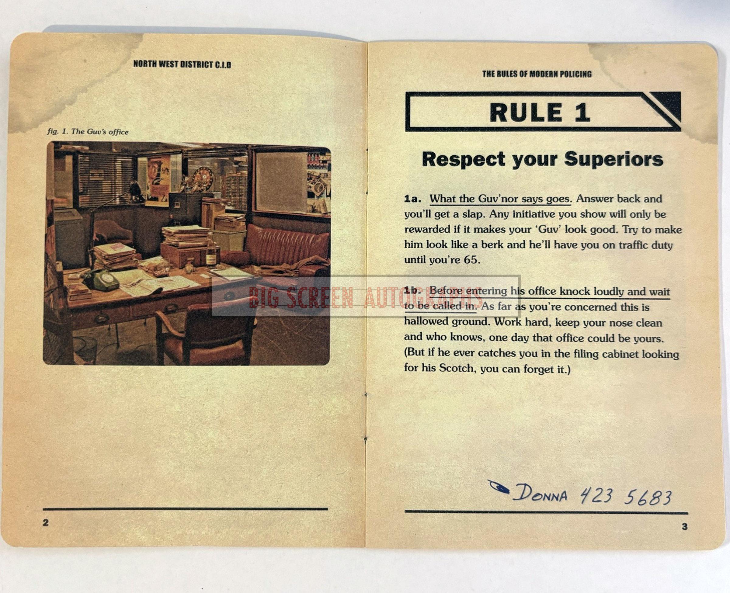 Life on Mars 'Rules of Modern policing' signed Philip Glenister - Image 7