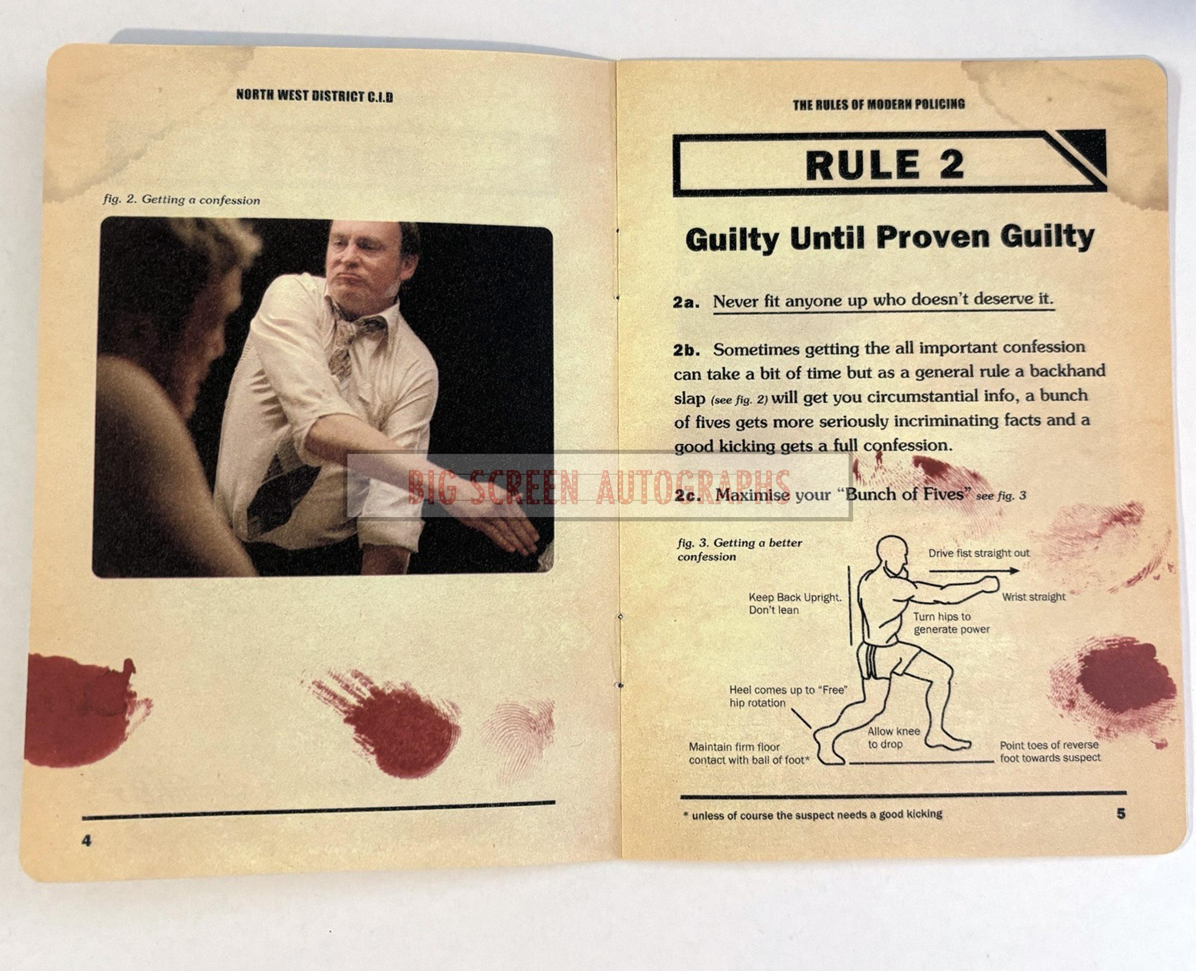 Life on Mars 'Rules of Modern policing' signed Philip Glenister - Image 6