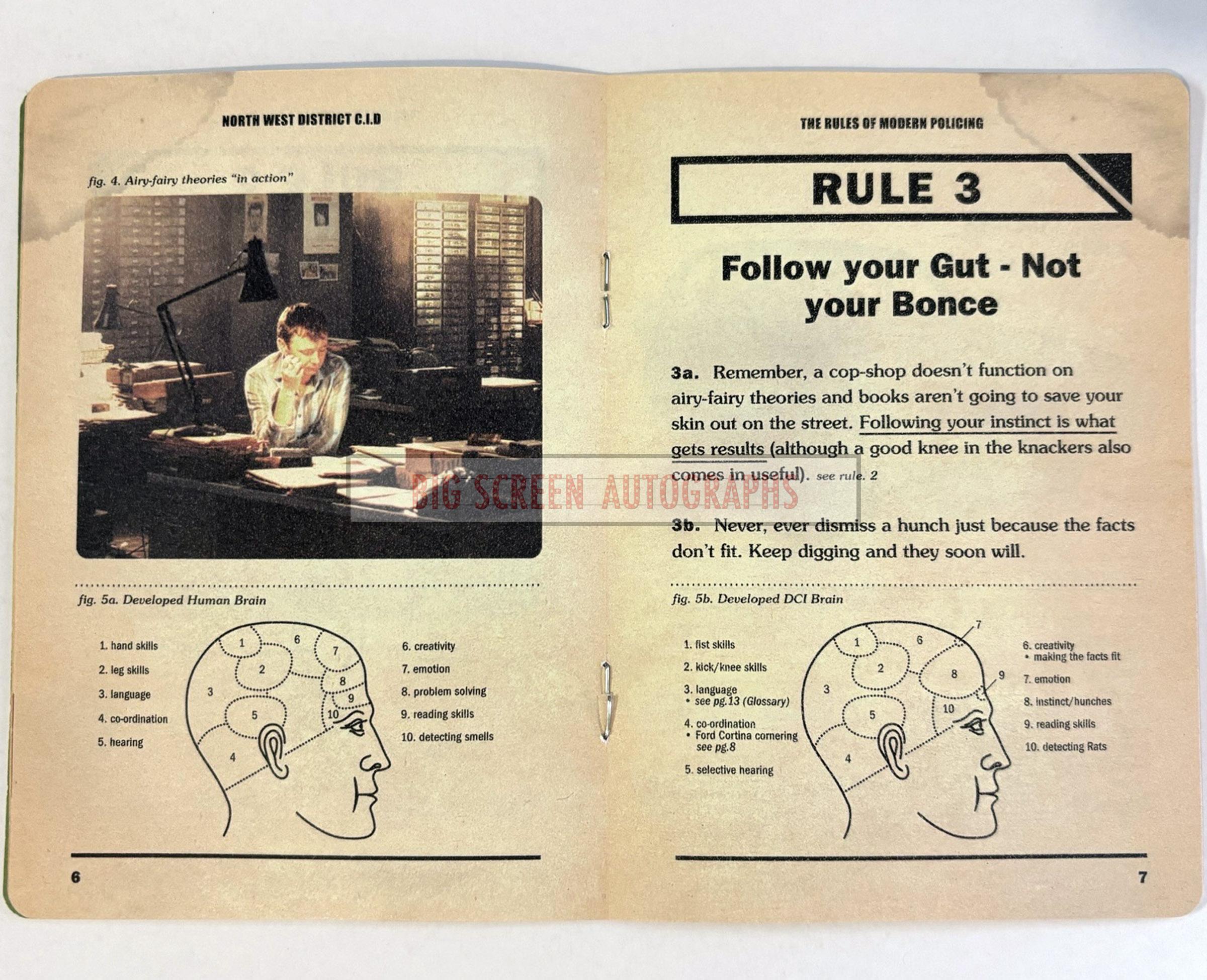 Life on Mars 'Rules of Modern policing' signed Philip Glenister - Image 5