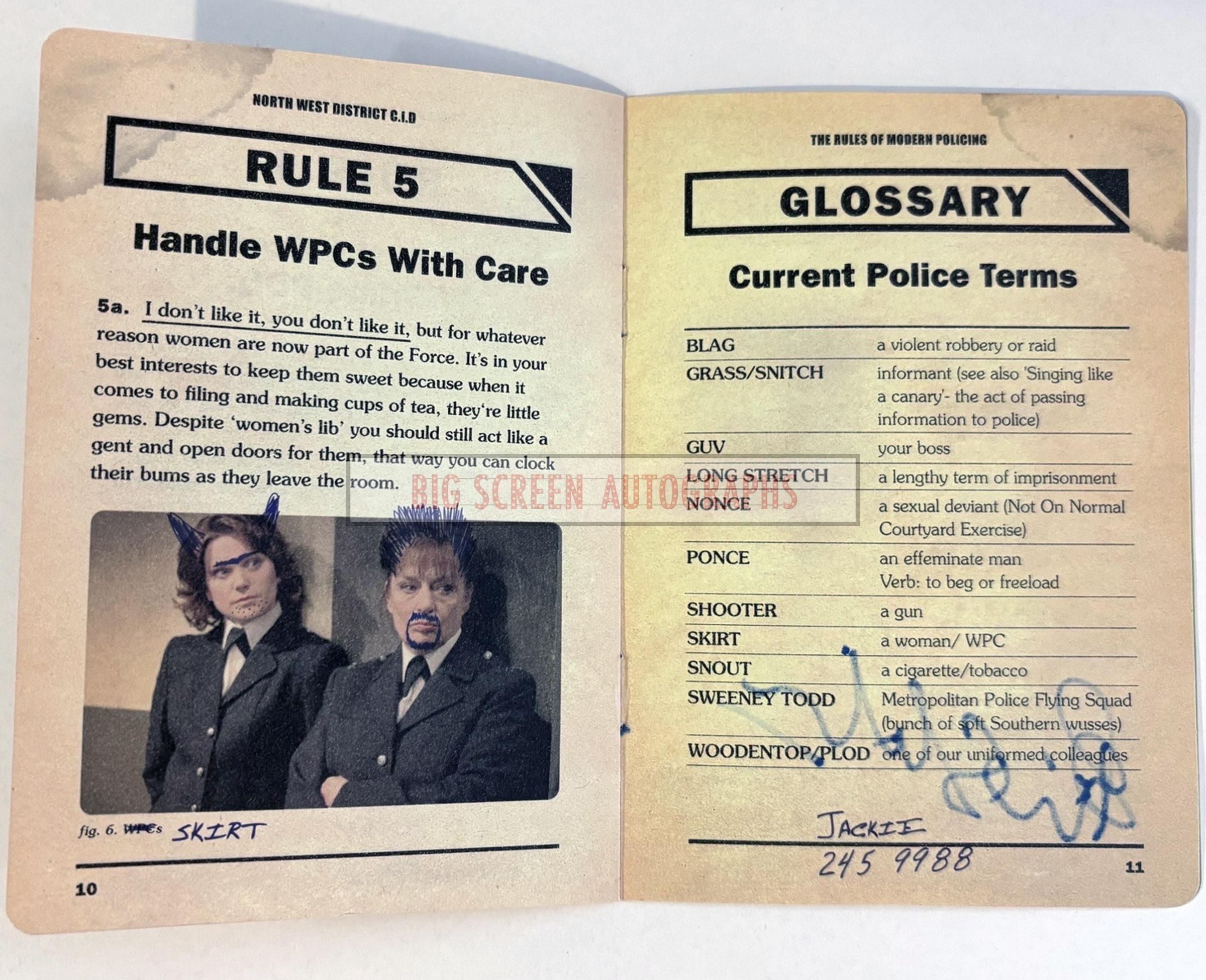 Life on Mars 'Rules of Modern policing' signed Philip Glenister - Image 3