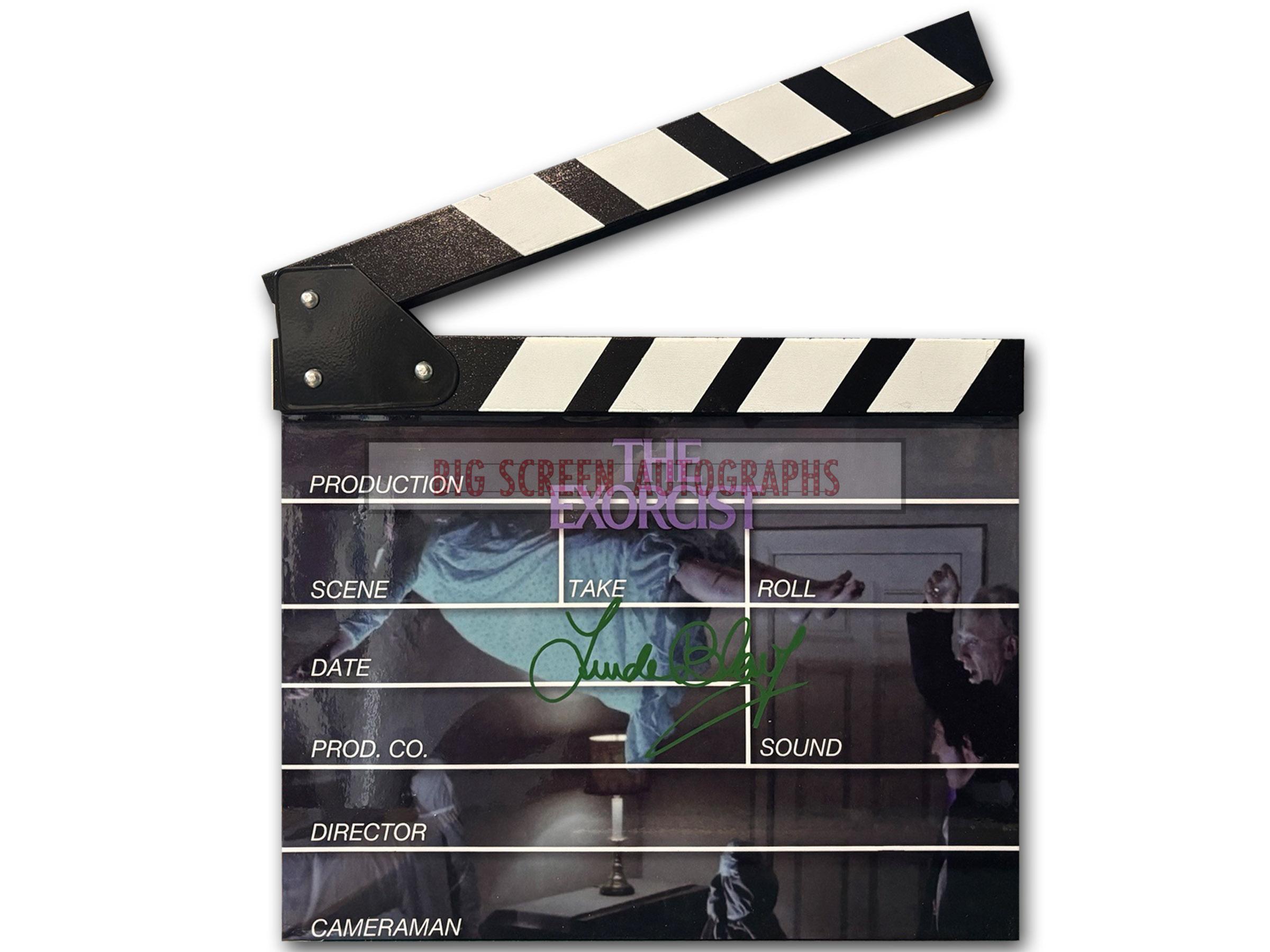 Custom Clapper Board The Exorcist custom clapper board signed by Linda Blair | Big Screen ...