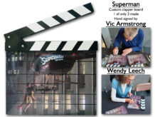 Superman custom clapper board A (signed)
