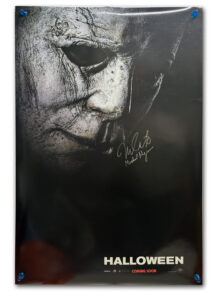 Halloween one sheet poster signed Nick Castle