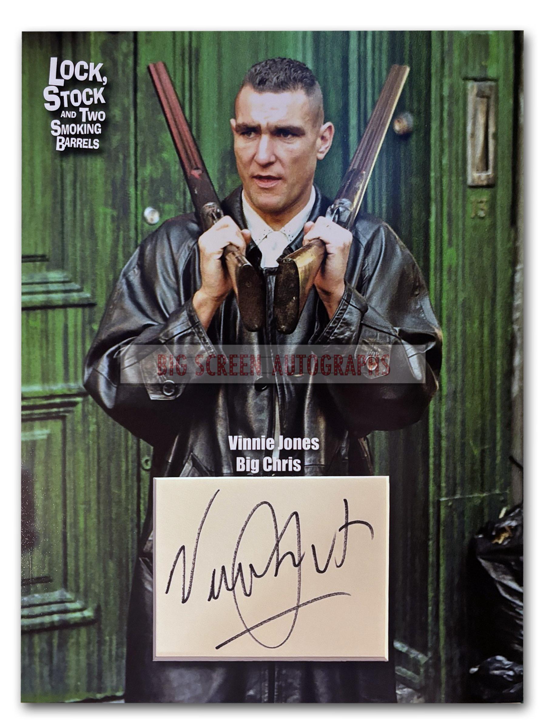 Vinnie Jones signed display | Big Screen Autographs