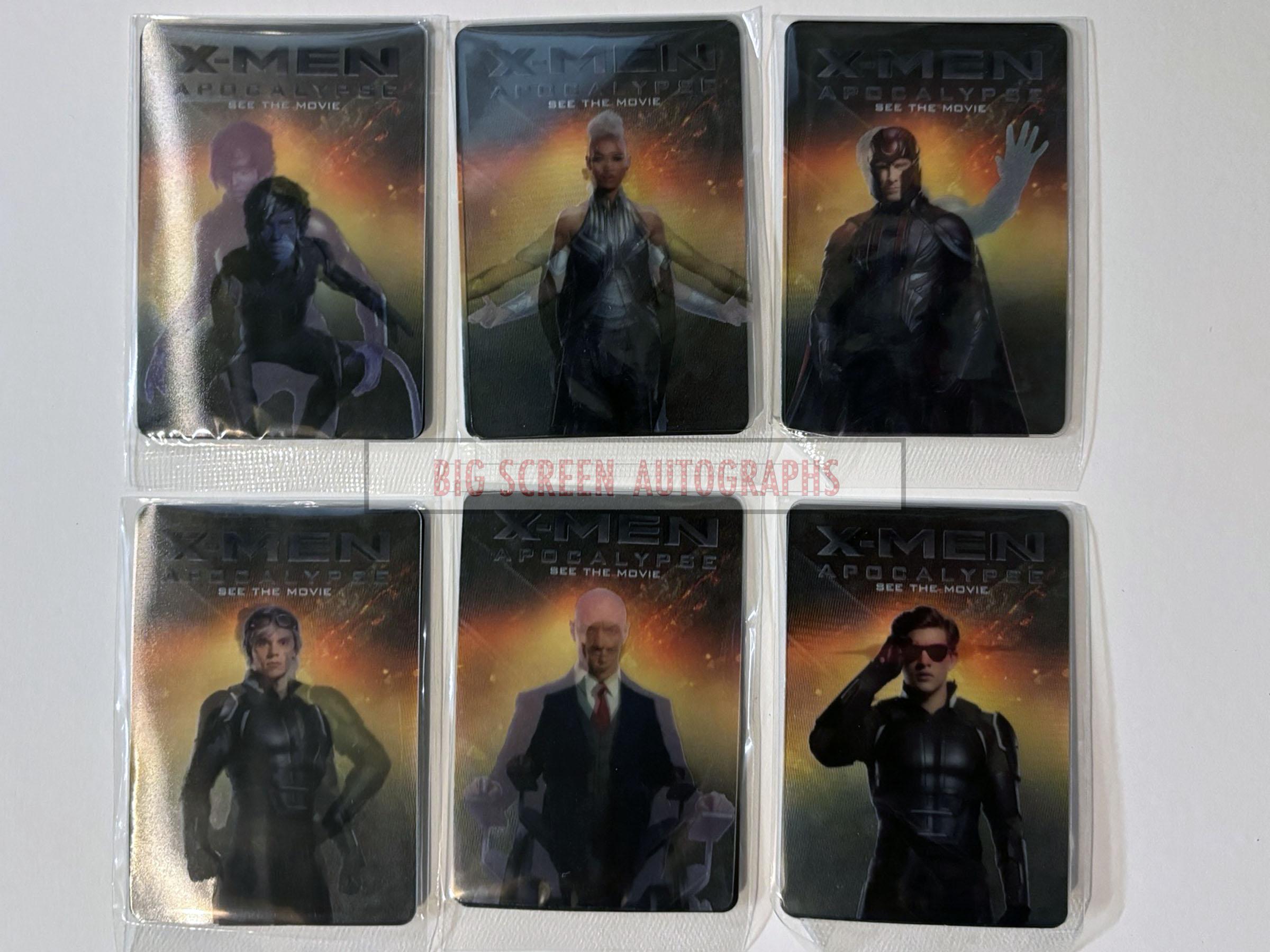 X-Men Apocalypse promo 3D card set