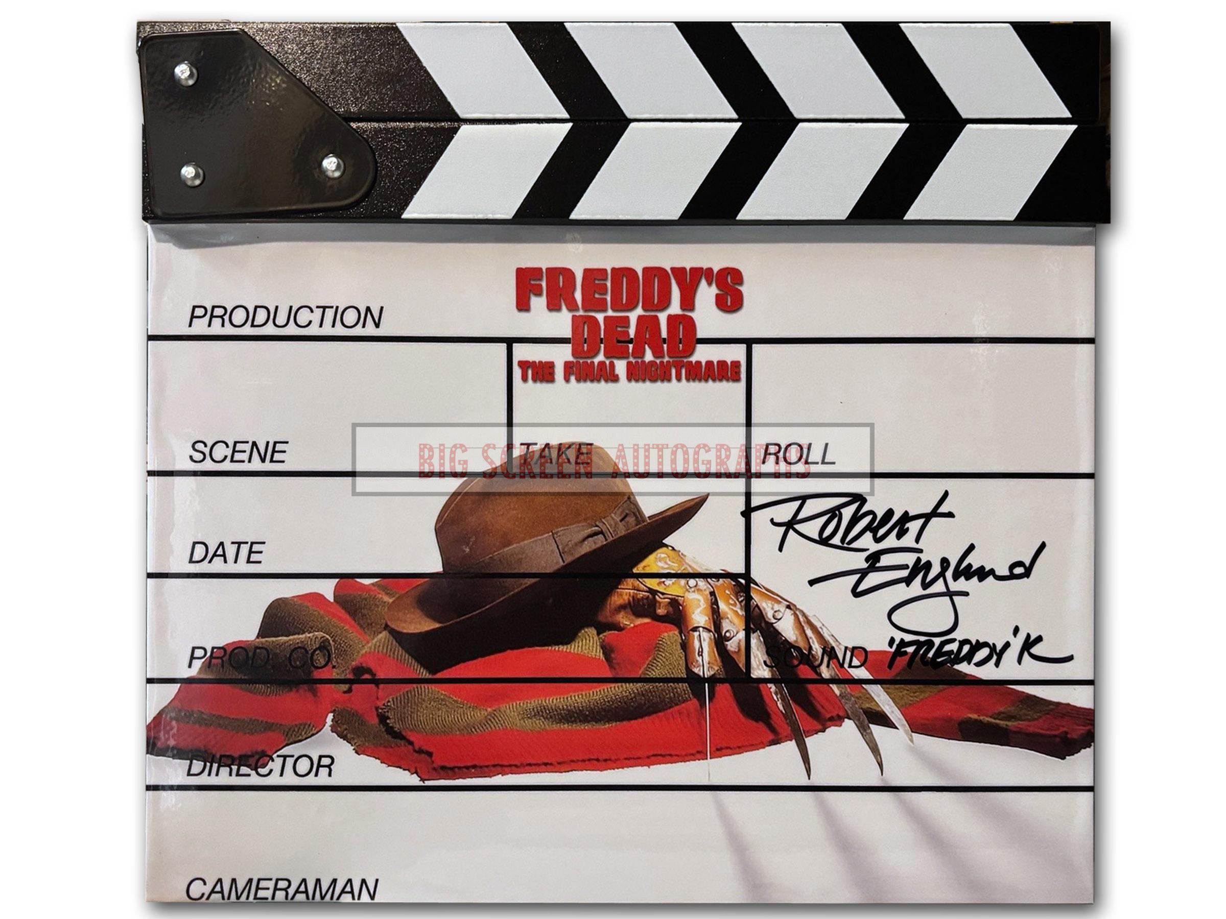 Freddy's Dead The Final Nightmare custom clapper board signed - Image 3