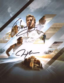 F1 photo signed by Tobias Menzies, Jerry Bruckheimer