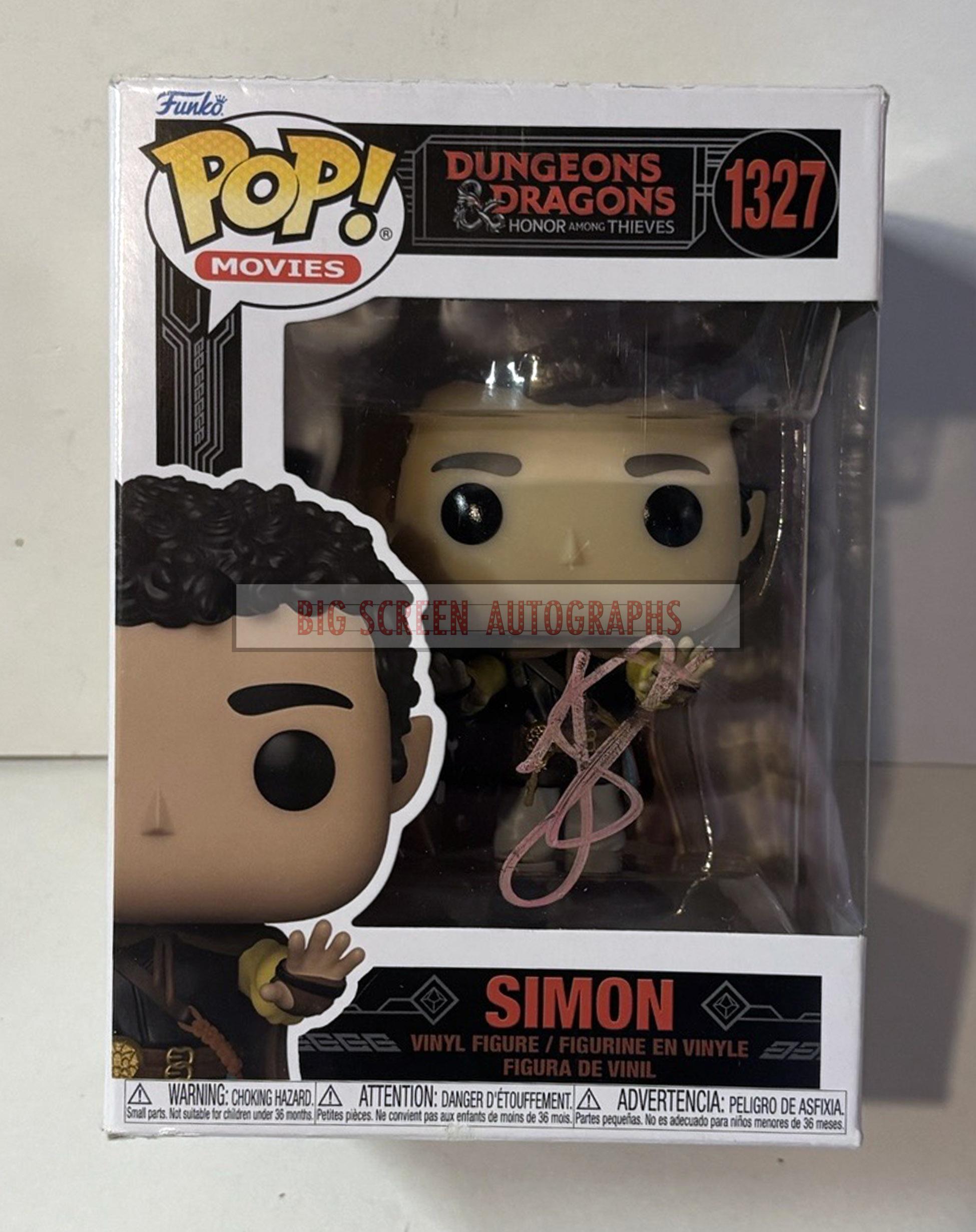 Dungeons & Dragons Funko Pop! signed by Justice Smith - Image 2