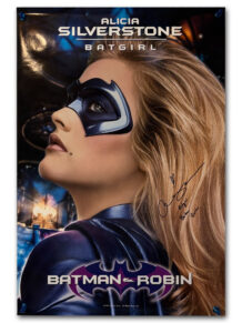 Batman & Robin one sheet poster signed by Alicia Silverstone