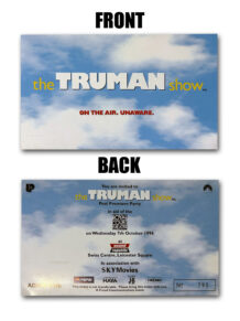 The Truman Show Premiere after party ticket