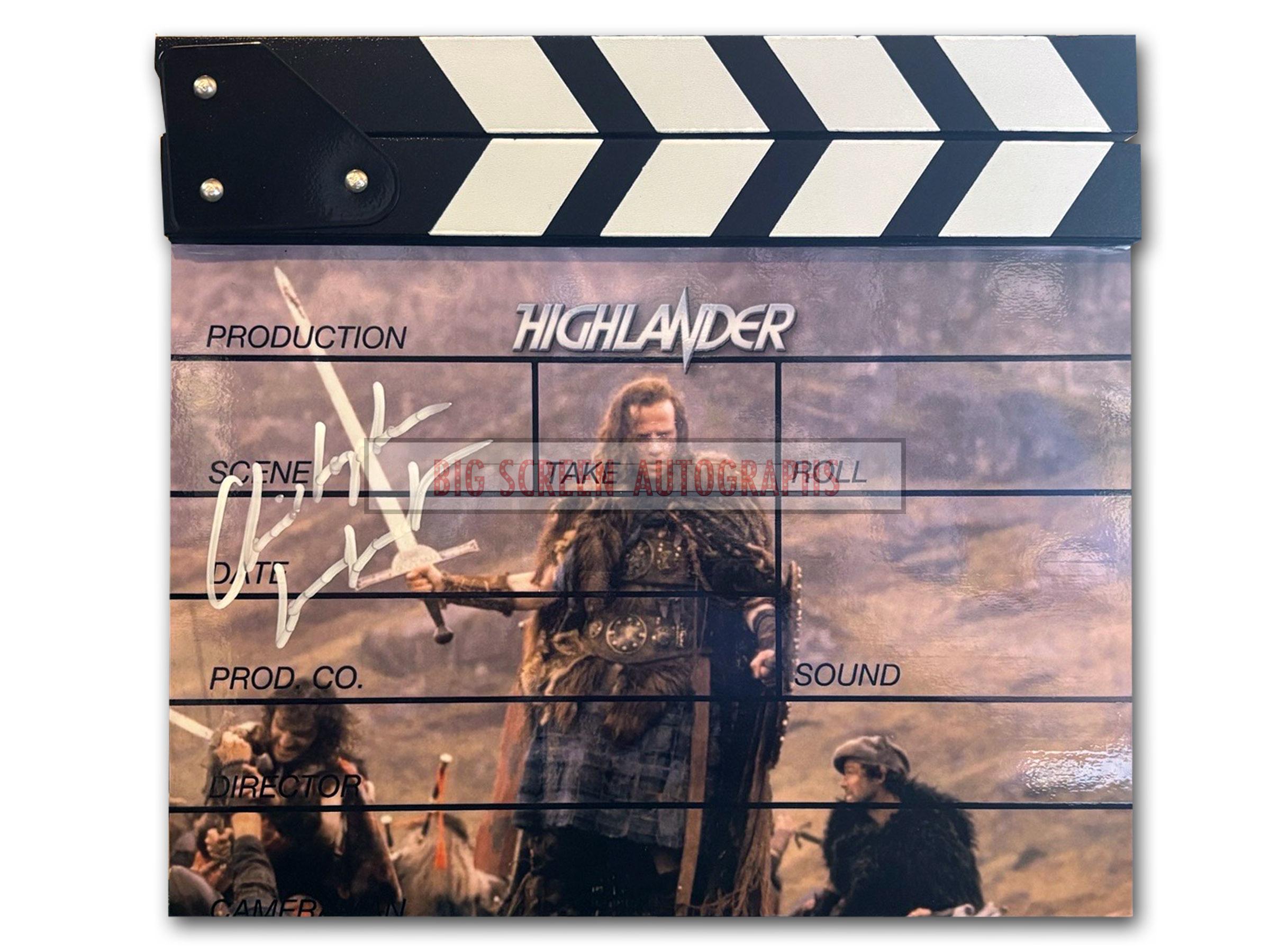 Highlander Custom clapper board hand signed by Christopher Lambert B - Image 2