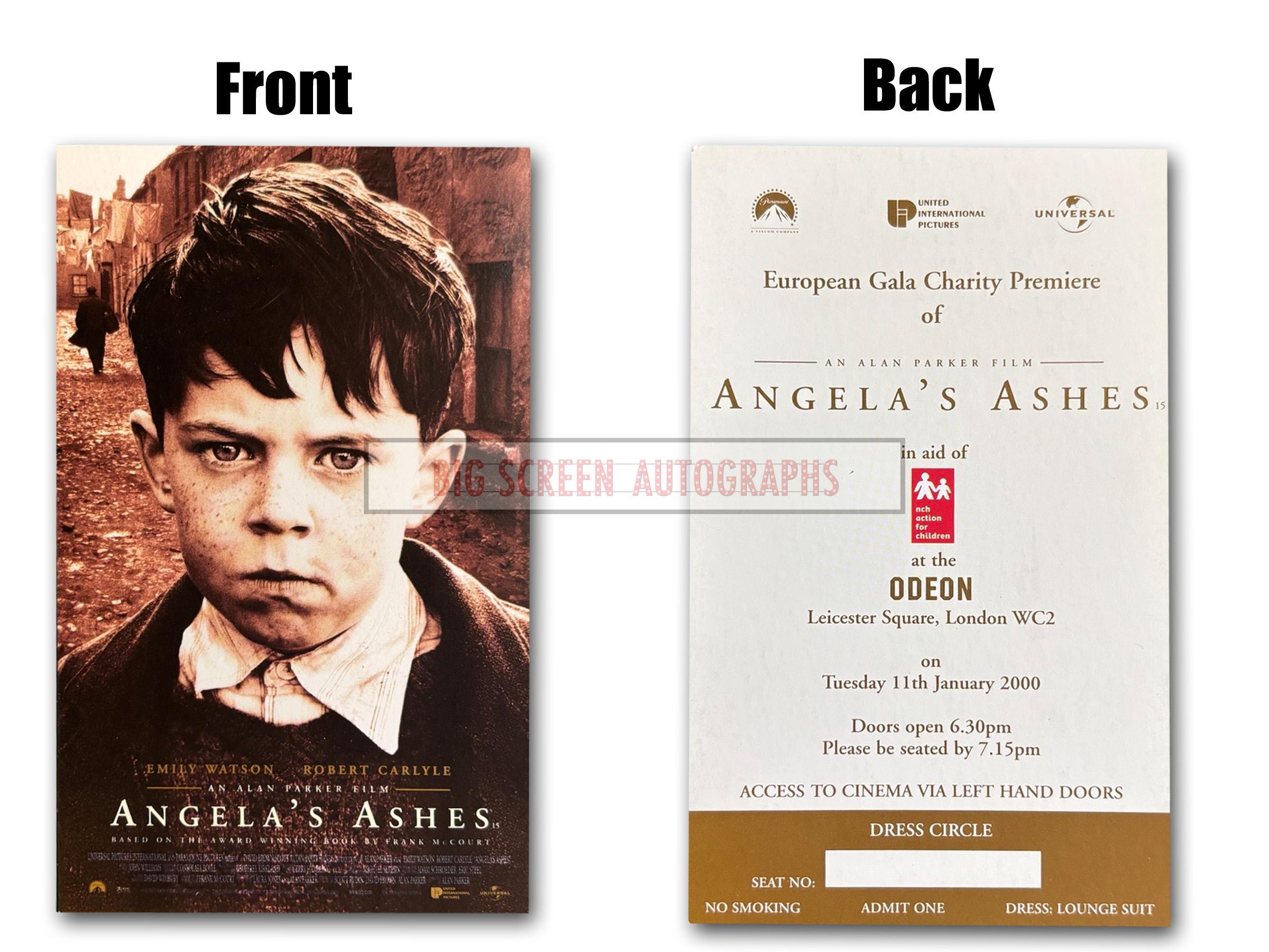 Angela's Ashes premiere ticket