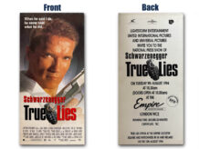 True Lies press screening ticket